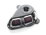 High-performance motorcycle air intake filter for Revelry Motorcycles, enhances engine airflow.