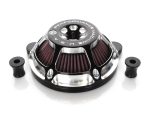 High-performance motorcycle air filter for Revelry Motorcycles.