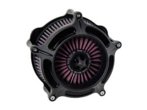 High-performance motorcycle air filter for Revelry Motorcycles, designed for increased engine airflow and efficiency.