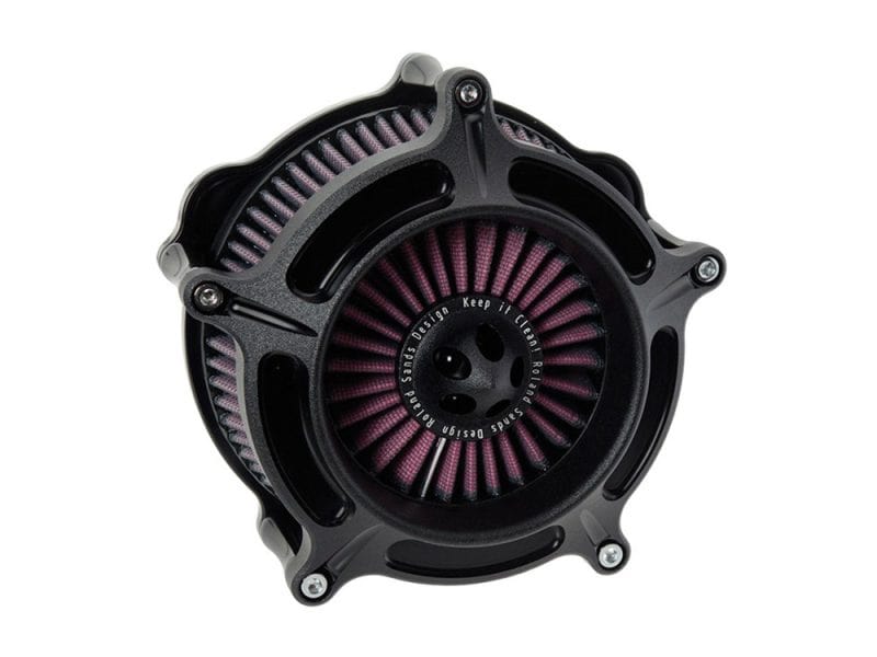 High-performance motorcycle air filter for Revelry Motorcycles, designed for increased engine airflow and efficiency.