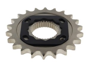 High-quality motorcycle sprocket with black centre and tooth gear for Revelry Motorcycles.