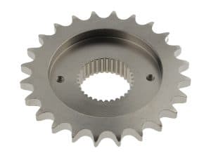 Sharp steel motorcycle sprocket for Revelry Motorcycles.