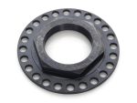 High-performance motorcycle wheel hub for enhanced stability and durability.