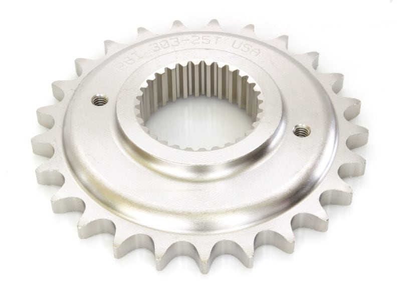 25 Tooth 0.500 Offset Transmission Sprocket. Fits Dyna 2006-2017 & Softail 2007up running 150-180 Rear Tyre High-quality motorcycle sprocket for Revelry Motorcycles, durable and precision-engineered for optimal performance.