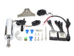 Heavy-duty motorcycle electronic shift control kit with wiring and mounting hardware for Revelry Motorcycles.