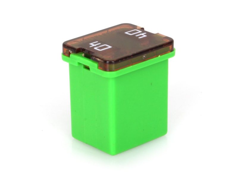 Bright green motorcycle battery with digital voltage display for Revelry Cycles Australia.