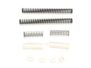 Front Fork Spring Lowering Kit. Fits Softail 1984-2017, Dyna Wide Glide 1993-2005 & Touring 1980-2013.