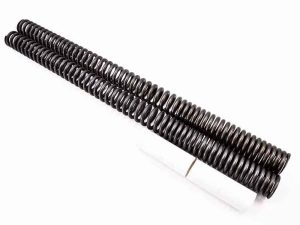 Heavy Duty Fork Spring Kit. Fits Sportster 2004-2021 with 39mm Fork Tubes & Street 500 2015-2020 with 37mm Fork Tubes
