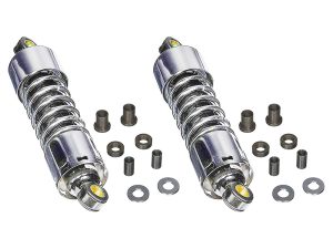 High-performance motorcycle shock absorbers compatible with Revelry Motorcycles.