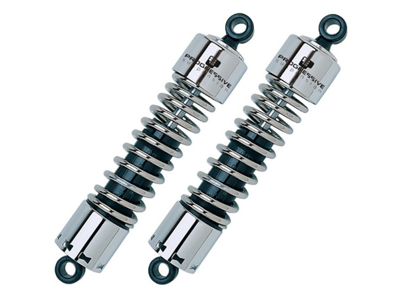 412 Series High-performance motorcycle shock absorbers for Revelation Road bikes, enhances ride stability.