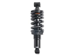 High-performance motorcycle shock absorber for Revelry Motorcycles.