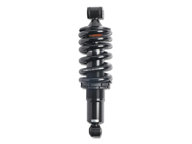 High-performance motorcycle suspension shock absorber, ideal for Revelry Motorcycles.