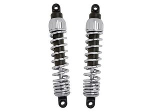 Stylish motorcycle shock absorbers for Revelry Motorcycles.