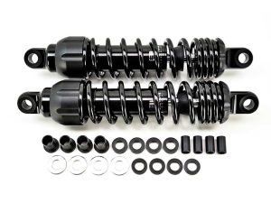 High-performance motorcycle shock absorbers for Revelry Motorcycles.