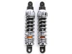 High-performance motorcycle shock absorbers for Revelry Motorcycles.