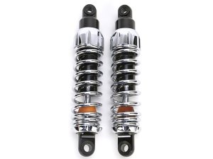 High-performance motorcycle shock absorbers for Revelry Motorcycles.