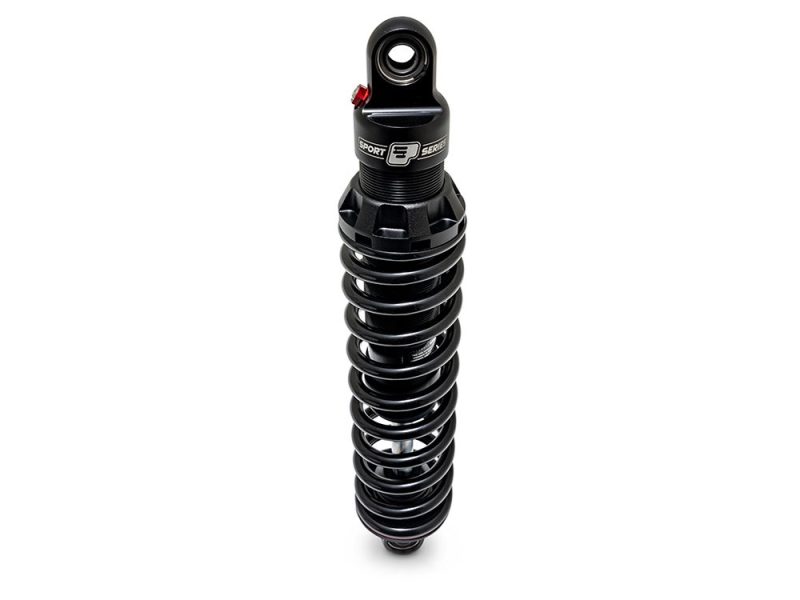 High-performance motorcycle shock absorber for Revelry Motorcycles, enhancing ride comfort and stability.