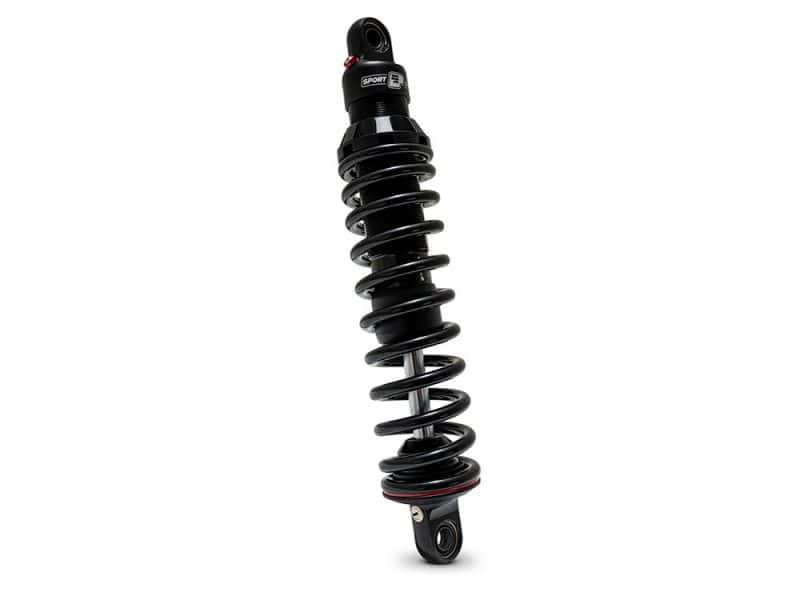 494 Series High-performance motorcycle shock absorber from Revelry Motorcycles, ideal for customised riding experiences.