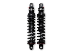 High-performance motorcycle suspension shocks for Revelry Motorcycles.