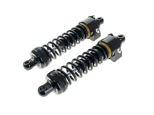 High-performance motorcycle shock absorbers for Revelry Motorcycles, optimal suspension upgrade.