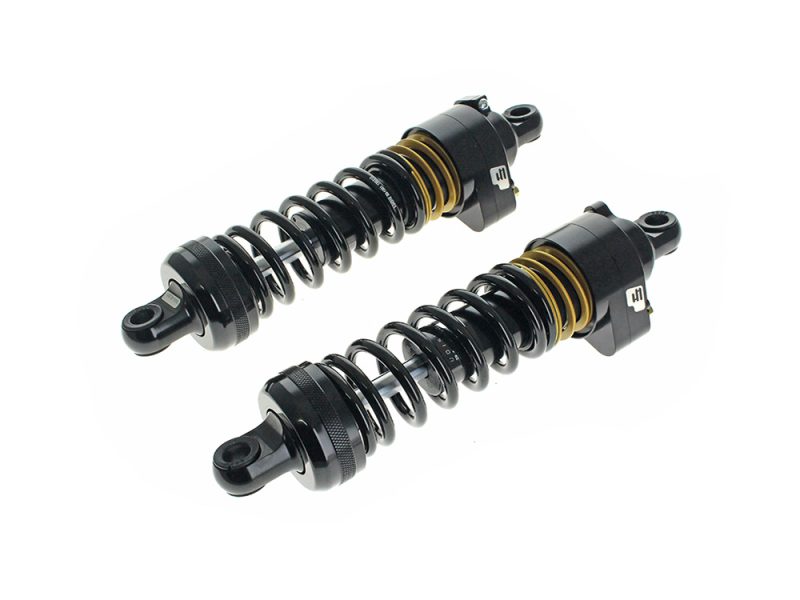 944 Ultra Low Series with Quik Preload System High-performance motorcycle shock absorbers for Revelry Motorcycles.