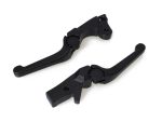 Black motorcycle clutch levers for Revelry Motorcycles and custom bikes.