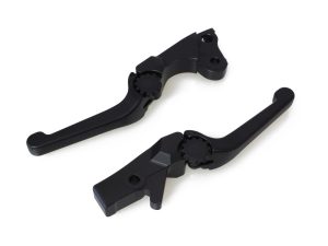 Black motorcycle clutch levers for Revelry Motorcycles and custom bikes.