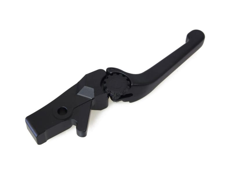 Aluminium motorcycle clutch lever for Revelry Motorcycles, durable and precise control.