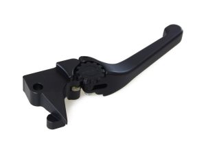 Black motorcycle brake lever for Revelry Cycles bikes.