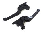 Black motorcycle clutch levers for Revelry Motorcycles and custom cruiser bikes.