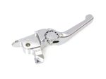 Shiny chrome motorcycle gear shifter lever, compatible with Revelry Motorcycles.