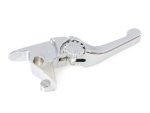 Chrome motorcycle gear shifter lever for Harley Davidson bikes.