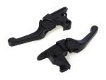 Black motorcycle brake lever set for Revelry Motorcycles and custom bikes.