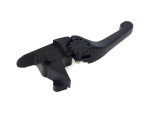 Revelry Motorcycles motorcycle clutch lever with adjuster, black alloy finish, Australian bike parts.