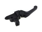 Handlebar brake lever for motorcycle or bicycle, black, lightweight and durable.