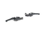 Gear shifter levers for motorcycles, durable black aluminium, essential for motorcycle control.