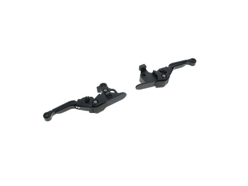 Adjustable Anthem Pro Levers - Black. Fits Softail 2015-2024 High-quality motorcycle clutch and brake levers for Revelry Motorcycles, durable and lightweight.