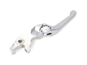 Aluminium motorcycle brake master cylinder lever, precision CNC machined for Revelry Motorcycles.
