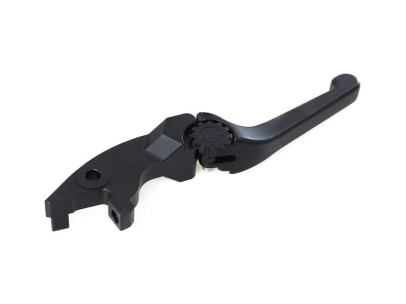 Shifter lever for motorcycle gear change, black alloy, Revelry Motorcycles accessories.