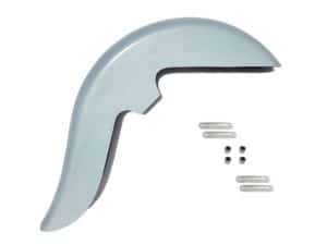 Aluminium motorcycle chain guard for Revelry Motorcycles, sleek design and durable construction.