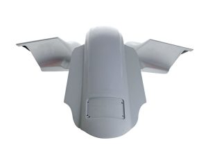 High-performance motorcycle fairing for Revelry Motorcycles, enhancing aerodynamics and style.