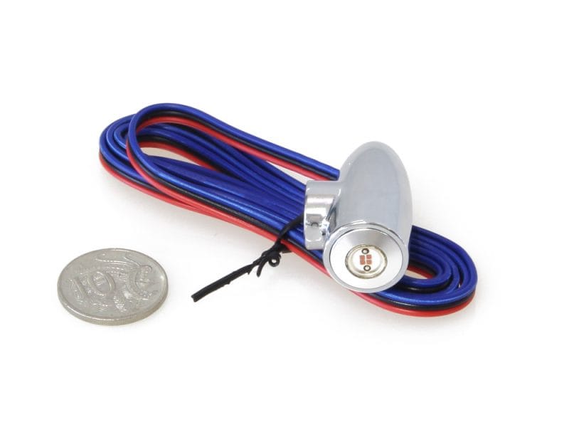 Colourful motorcycle alarm with wiring harness and key switch for added security | Revelry Motorcycles.