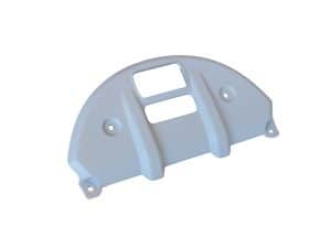 Light grey motorcycle part, Revelry Motorcycles Australian shop, durable aluminum construction, custom motorcycle accessories, Melbourne, Sydney, Queensland.