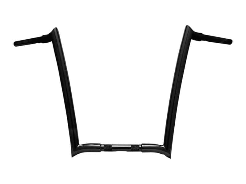 14in. x 1-1/4in. OEM Monkey Handlebar - Gloss Black. Bike handlebar frame for Revelry Motorcycles, black custom motorcycle accessories, motorcycle parts, Melbourne.