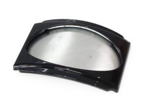 Classic black motorcycle headlight fairing for Revelry Motorcycles, Australian bike accessories.