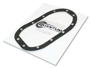 Diamond-shaped black motorcycle gasket with embedded screws for Revelry Motorcycles.