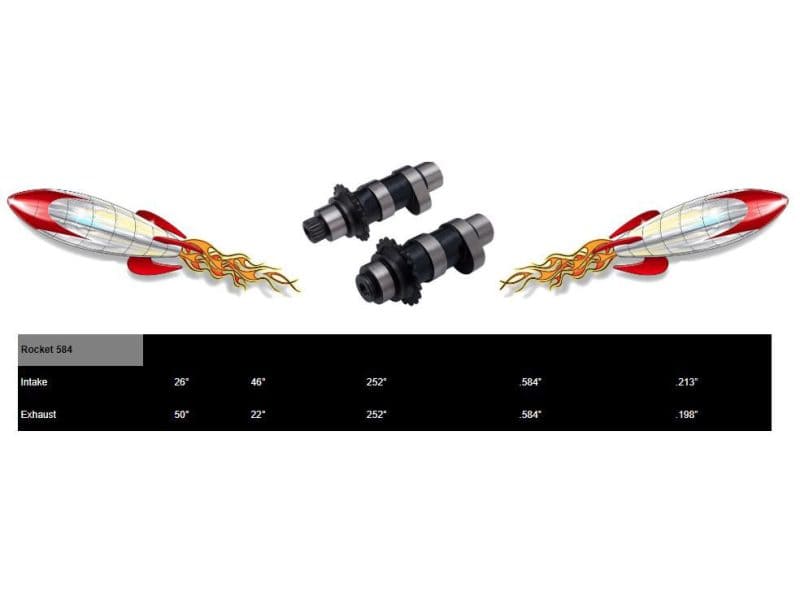 Rocket engine parts for motorcycles, high-performance ignition and exhaust systems.