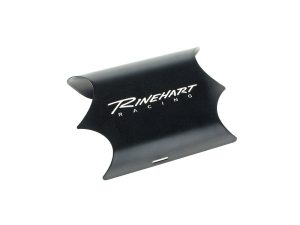 Aluminium motorcycle engine guard with "Trinehart Racing" logo, designed for Harley Davidson bikes.