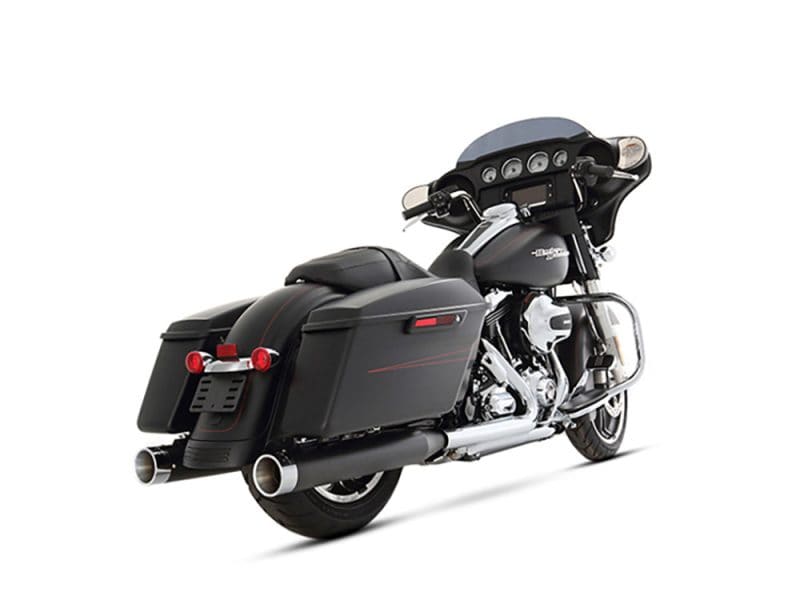 Riv rev motorcycle touring bike with saddlebags black cruiser bike for long rides on the road.