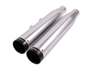 High-performance motorcycle exhaust pipes for Revelry Motorcycles.